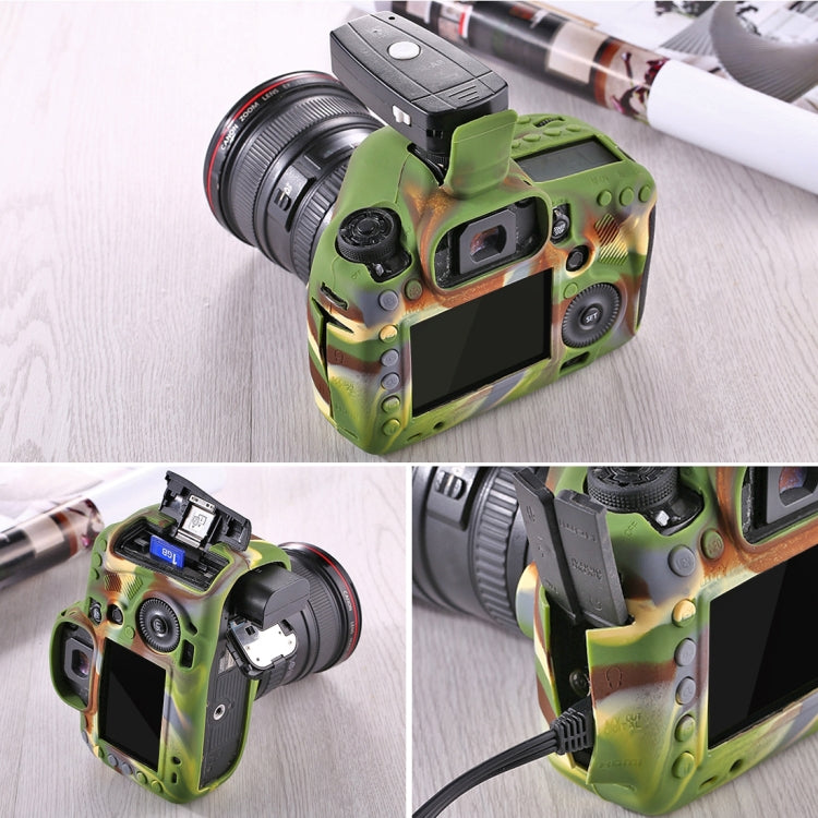 PULUZ Soft Silicone Protective Case for Canon EOS 5D Mark III / 5D3(Camouflage) by PULUZ