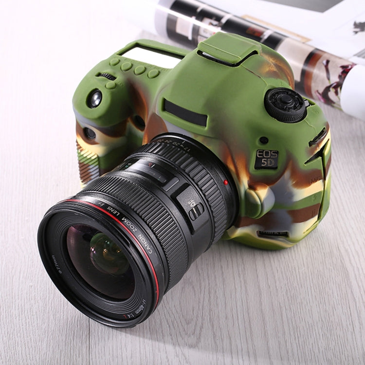 PULUZ Soft Silicone Protective Case for Canon EOS 5D Mark III / 5D3(Camouflage) by PULUZ