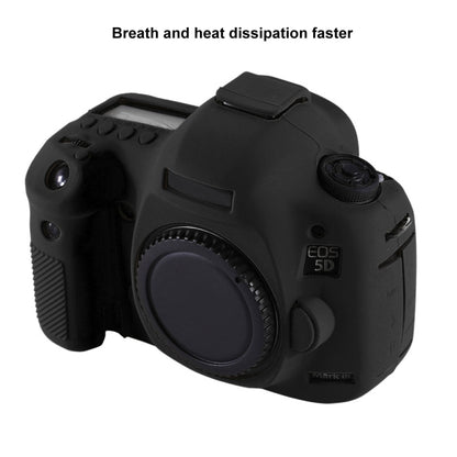 PULUZ Soft Silicone Protective Case for Canon EOS 5D Mark III / 5D3(Black) by PULUZ
