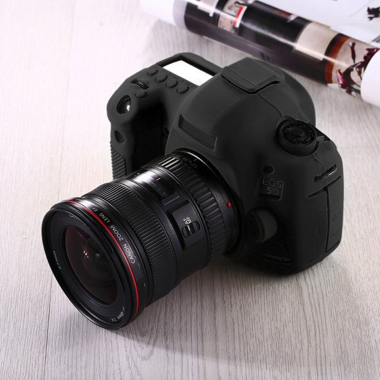 PULUZ Soft Silicone Protective Case for Canon EOS 5D Mark III / 5D3(Black) by PULUZ