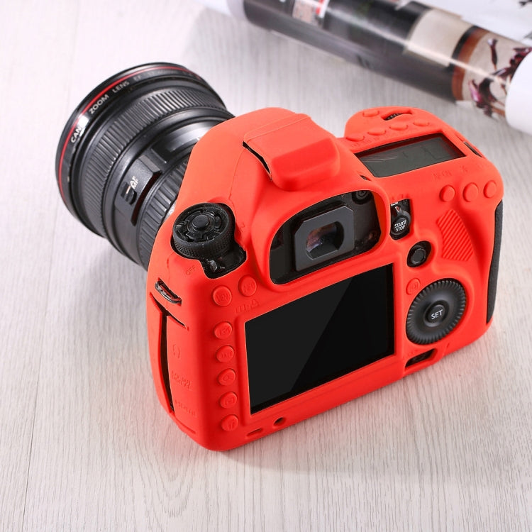 PULUZ Soft Silicone Protective Case for Canon EOS 5D Mark III / 5D3(Red) by PULUZ