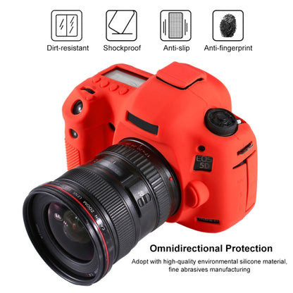 PULUZ Soft Silicone Protective Case for Canon EOS 5D Mark III / 5D3(Red) by PULUZ