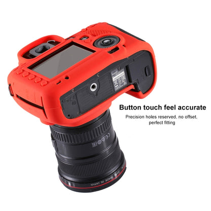 PULUZ Soft Silicone Protective Case for Canon EOS 5D Mark III / 5D3(Red) by PULUZ