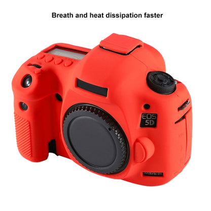 PULUZ Soft Silicone Protective Case for Canon EOS 5D Mark III / 5D3(Red) by PULUZ