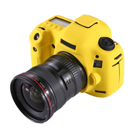 PULUZ Soft Silicone Protective Case for Canon EOS 5D Mark III / 5D3(Yellow) by PULUZ