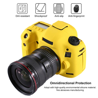 PULUZ Soft Silicone Protective Case for Canon EOS 5D Mark III / 5D3(Yellow) by PULUZ