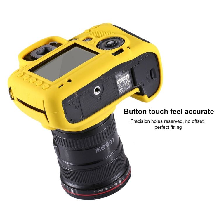 PULUZ Soft Silicone Protective Case for Canon EOS 5D Mark III / 5D3(Yellow) by PULUZ