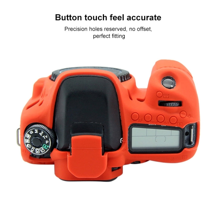 PULUZ Soft Silicone Protective Case for Canon EOS 80D(Red) by PULUZ