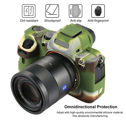 PULUZ Soft Silicone Protective Case for Sony ILCE-7MII / 7SMII / 7RMII(Camouflage) by PULUZ
