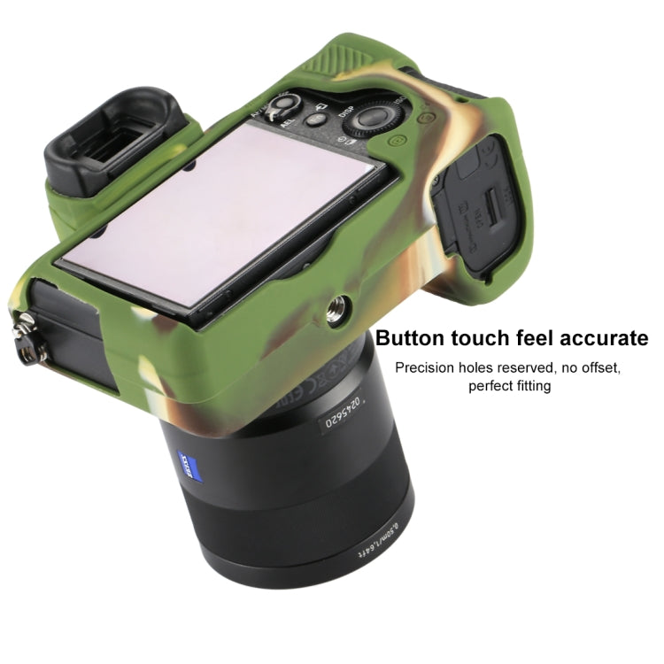PULUZ Soft Silicone Protective Case for Sony ILCE-7MII / 7SMII / 7RMII(Camouflage) by PULUZ