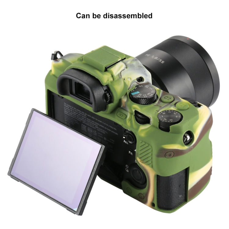 PULUZ Soft Silicone Protective Case for Sony ILCE-7MII / 7SMII / 7RMII(Camouflage) by PULUZ