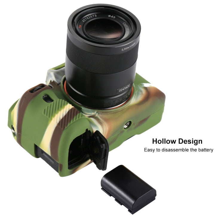 PULUZ Soft Silicone Protective Case for Sony ILCE-7MII / 7SMII / 7RMII(Camouflage) by PULUZ