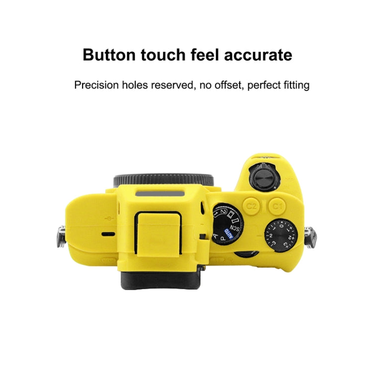 PULUZ Soft Silicone Protective Case for Sony ILCE-7MII / 7SMII / 7RMII(Yellow) by PULUZ