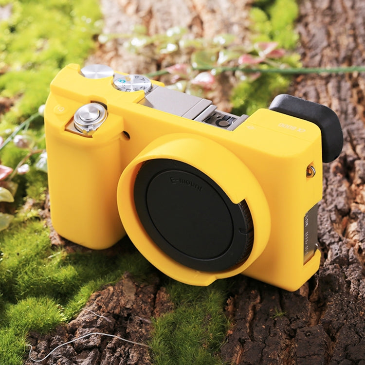 PULUZ Soft Silicone Protective Case for Sony ILCE-6000 / A6000(Yellow) by PULUZ