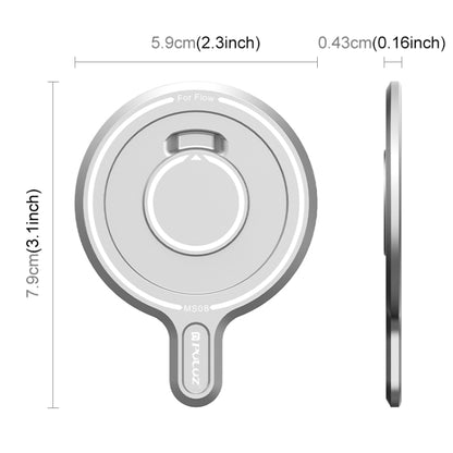 PULUZ For Insta360 FLow Gimbal Magnetic MagSafe Adapter Phone Holder (Silver) by PULUZ