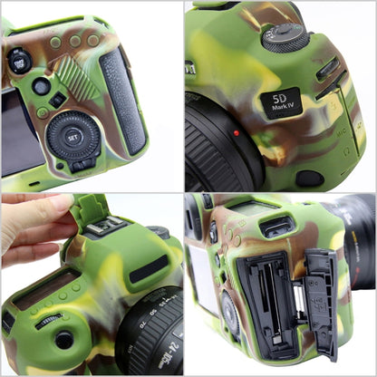 PULUZ Soft Silicone Protective Case for Canon EOS 5D Mark IV(Camouflage) by PULUZ