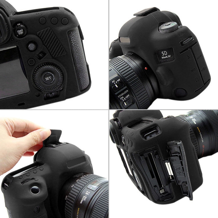 PULUZ Soft Silicone Protective Case for Canon EOS 5D Mark IV(Black) by PULUZ