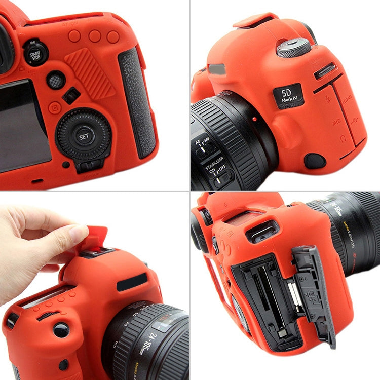 PULUZ Soft Silicone Protective Case for Canon EOS 5D Mark IV(Red) by PULUZ