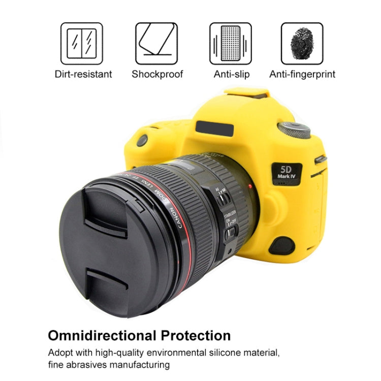 PULUZ Soft Silicone Protective Case for Canon EOS 5D Mark IV(Yellow) by PULUZ