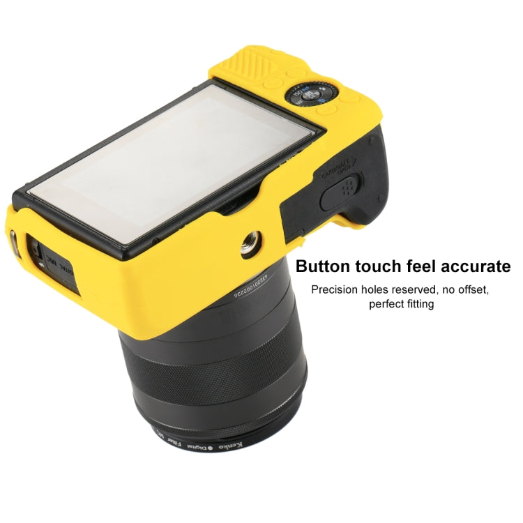 PULUZ Soft Silicone Protective Case for Canon EOS M3(Yellow) by PULUZ