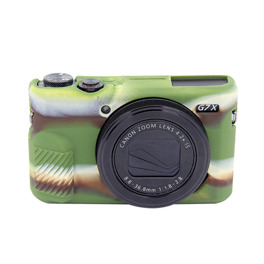 PULUZ Soft Silicone Protective Case for Canon EOS G7 X Mark II(Camouflage) by PULUZ