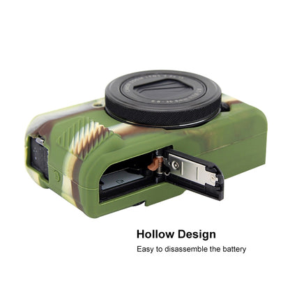 PULUZ Soft Silicone Protective Case for Canon EOS G7 X Mark II(Camouflage) by PULUZ