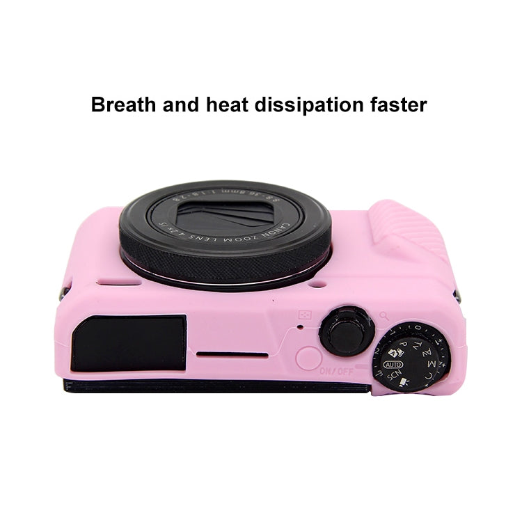 PULUZ Soft Silicone Protective Case for Canon EOS G7 X Mark II(Pink) by PULUZ