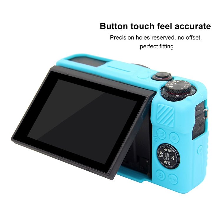 PULUZ Soft Silicone Protective Case for Canon EOS G7 X Mark II(Blue) by PULUZ