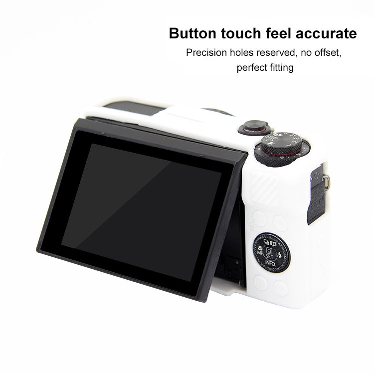 PULUZ Soft Silicone Protective Case for Canon EOS G7 X Mark II(White) by PULUZ