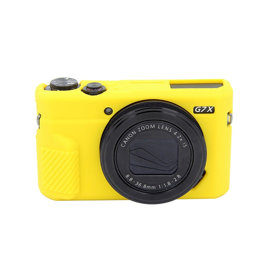 PULUZ Soft Silicone Protective Case for Canon EOS G7 X Mark II(Yellow) by PULUZ