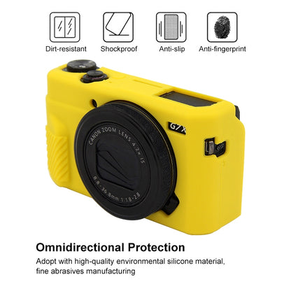 PULUZ Soft Silicone Protective Case for Canon EOS G7 X Mark II(Yellow) by PULUZ