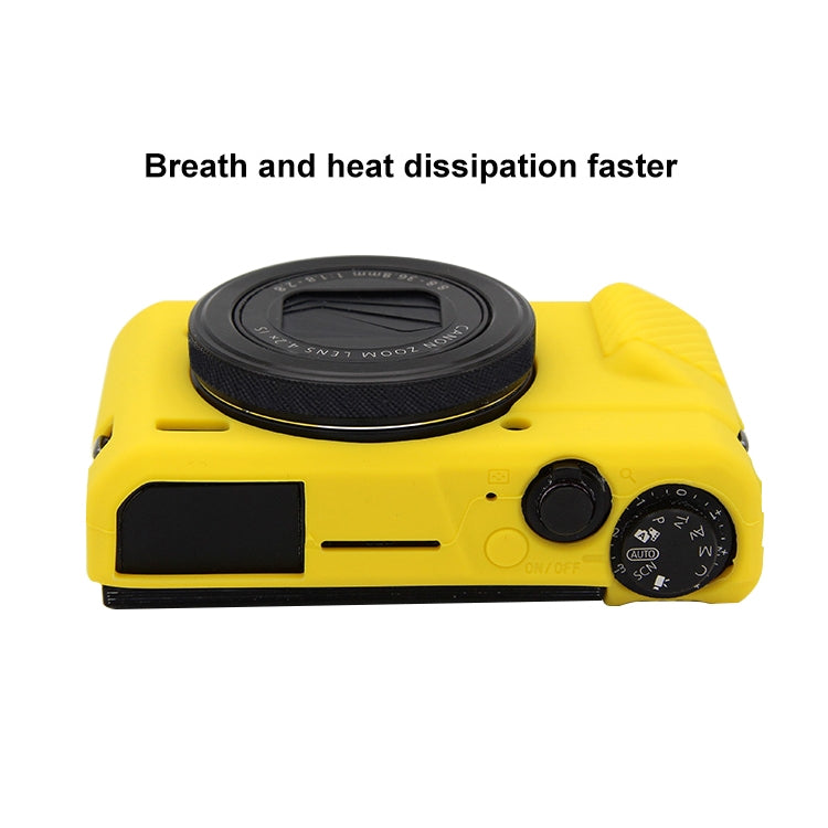 PULUZ Soft Silicone Protective Case for Canon EOS G7 X Mark II(Yellow) by PULUZ