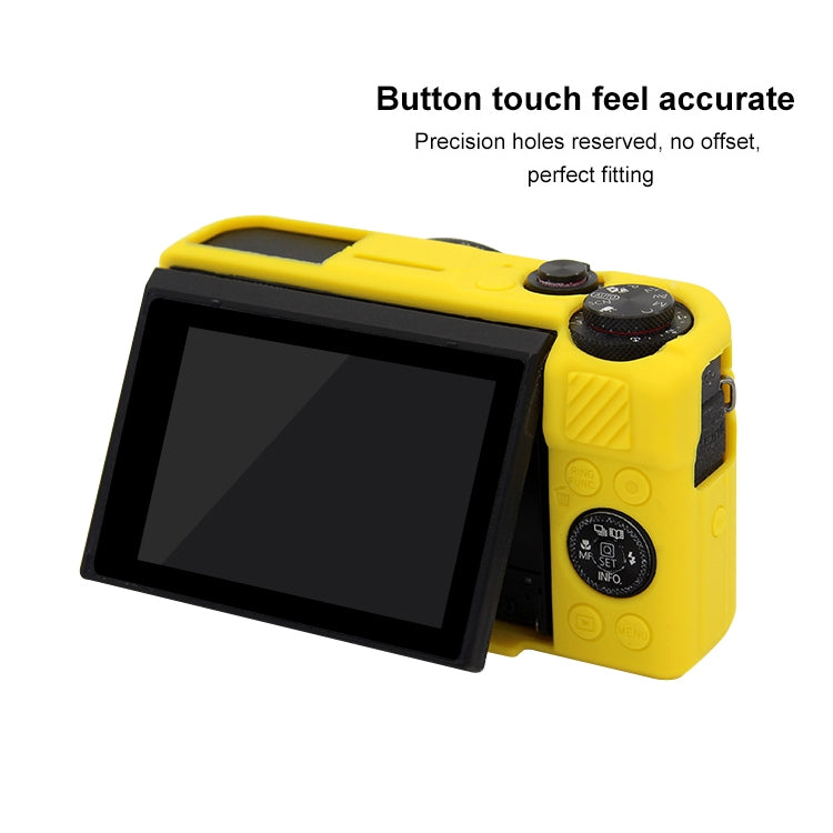 PULUZ Soft Silicone Protective Case for Canon EOS G7 X Mark II(Yellow) by PULUZ