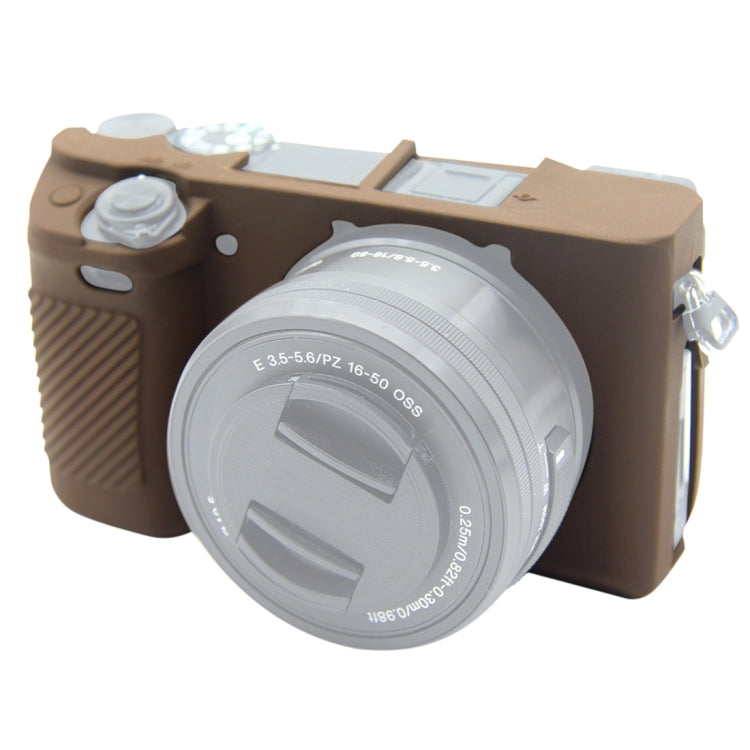 PULUZ Soft Silicone Protective Case for Sony ILCE-6300 / A6400(Coffee) by PULUZ