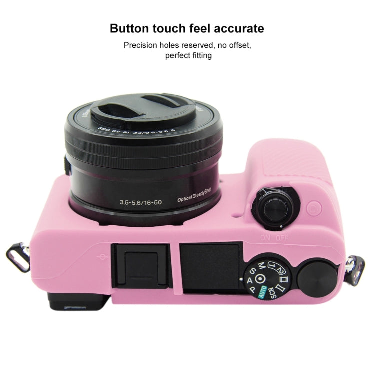 PULUZ Soft Silicone Protective Case for Sony ILCE-6300 / A6400(Pink) by PULUZ