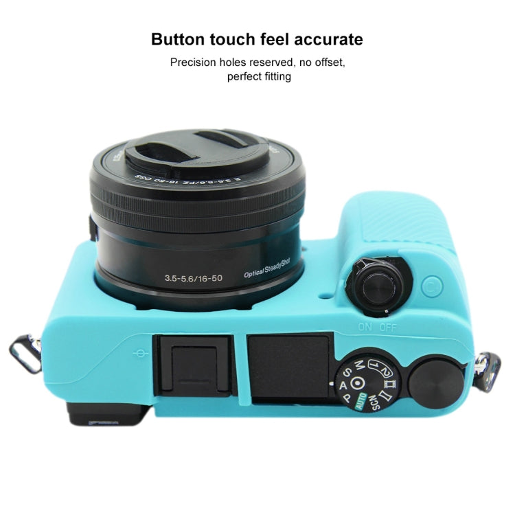 PULUZ Soft Silicone Protective Case for Sony ILCE-6300 / A6400(Blue) by PULUZ