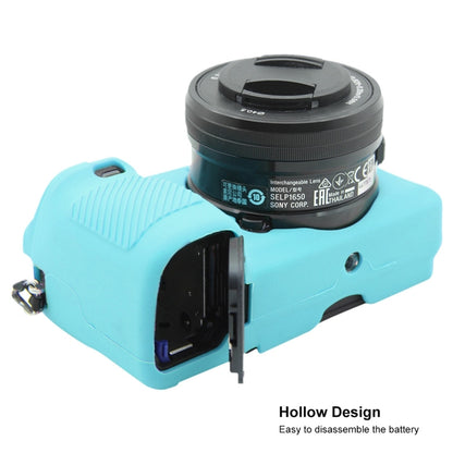 PULUZ Soft Silicone Protective Case for Sony ILCE-6300 / A6400(Blue) by PULUZ