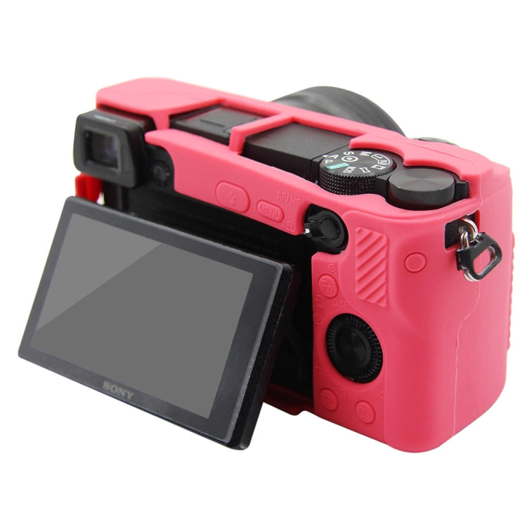 PULUZ Soft Silicone Protective Case for Sony ILCE-6300 / A6400(Rose Red) by PULUZ