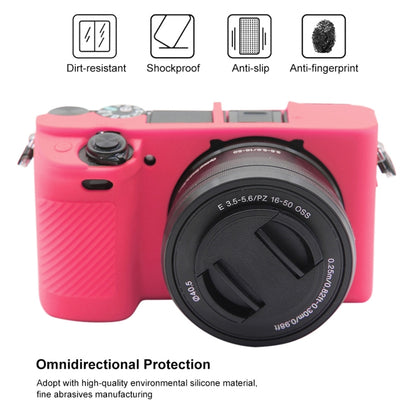 PULUZ Soft Silicone Protective Case for Sony ILCE-6300 / A6400(Rose Red) by PULUZ