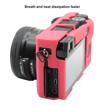 PULUZ Soft Silicone Protective Case for Sony ILCE-6300 / A6400(Rose Red) by PULUZ