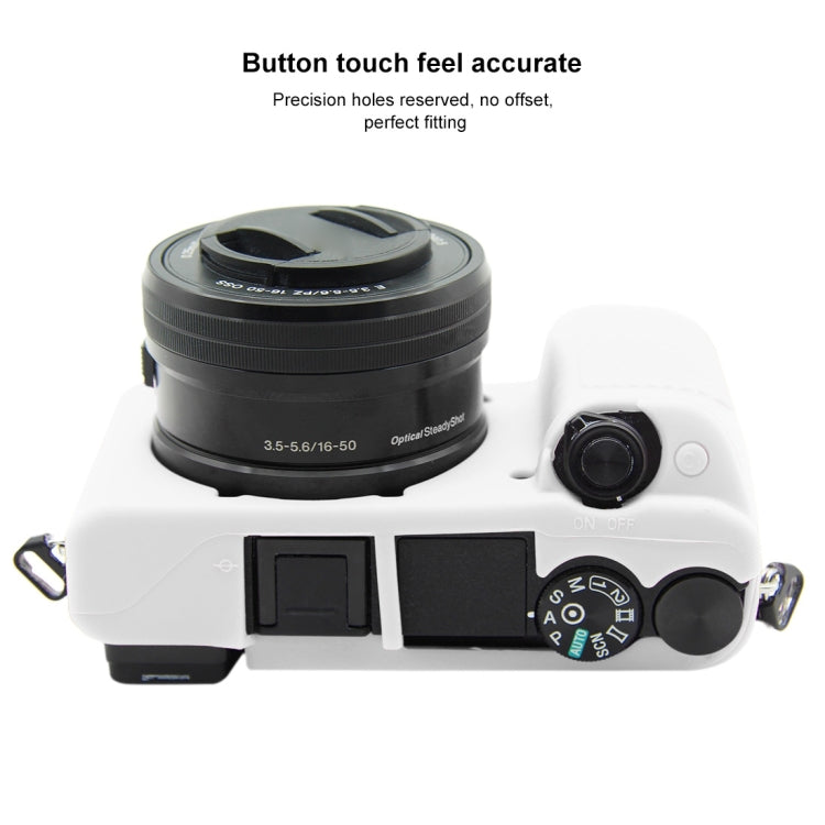 PULUZ Soft Silicone Protective Case for Sony ILCE-6300 / A6400(White) by PULUZ