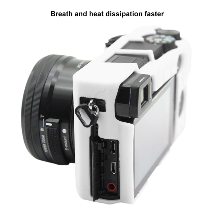 PULUZ Soft Silicone Protective Case for Sony ILCE-6300 / A6400(White) by PULUZ