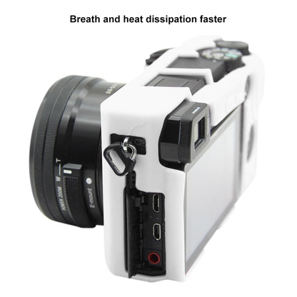 PULUZ Soft Silicone Protective Case for Sony ILCE-6300 / A6400(White) by PULUZ