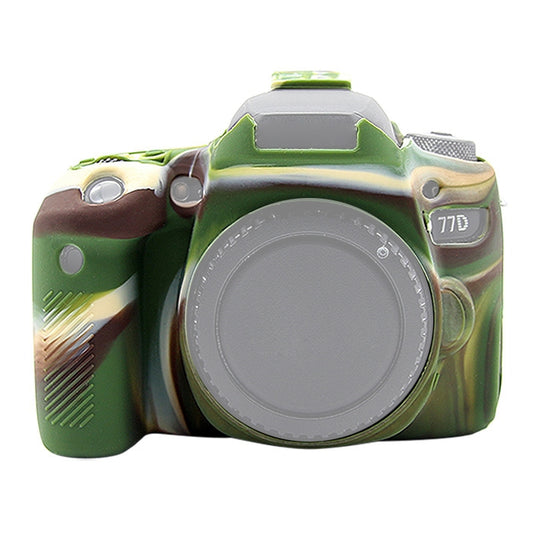 PULUZ Soft Silicone Protective Case for Canon EOS 77D(Camouflage) by PULUZ
