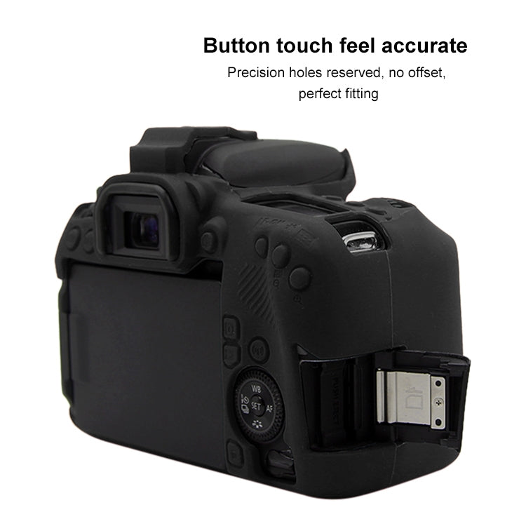 PULUZ Soft Silicone Protective Case for Canon EOS 77D(Black) by PULUZ