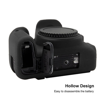 PULUZ Soft Silicone Protective Case for Canon EOS 77D(Black) by PULUZ