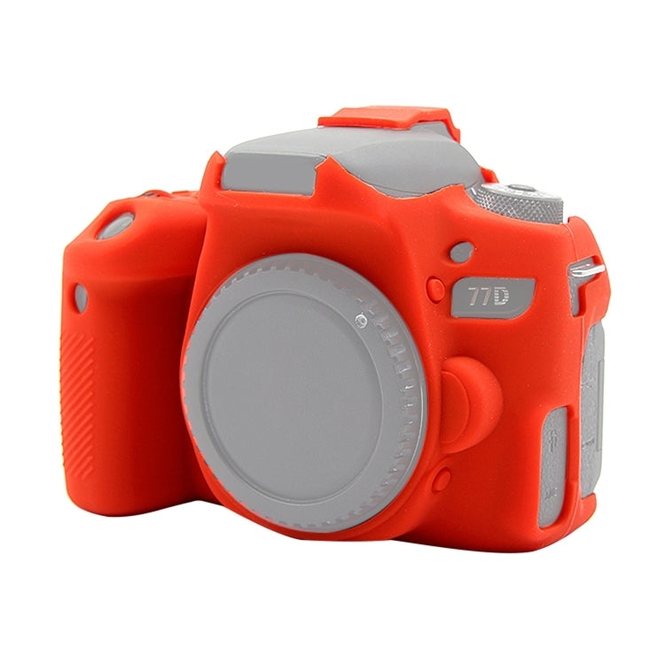 PULUZ Soft Silicone Protective Case for Canon EOS 77D(Red) by PULUZ
