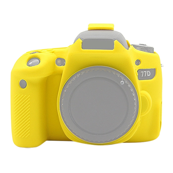 PULUZ Soft Silicone Protective Case for Canon EOS 77D(Yellow) by PULUZ