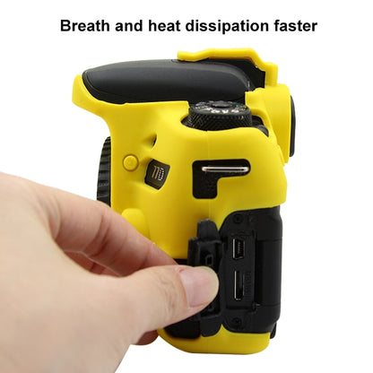 PULUZ Soft Silicone Protective Case for Canon EOS 77D(Yellow) by PULUZ