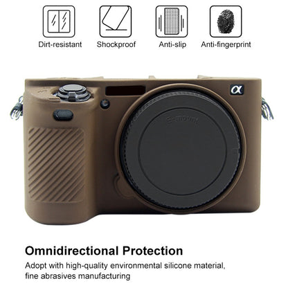 PULUZ Soft Silicone Protective Case for Sony ILCE-6500(Coffee) by PULUZ